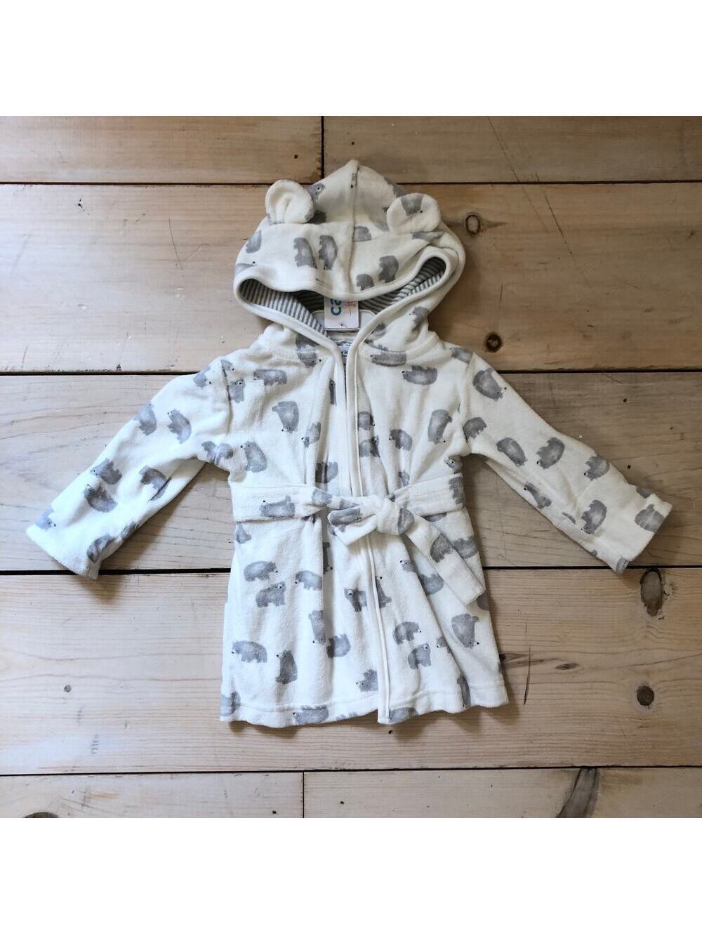 Carter's NWT Baby Boy Polar Bear Bathrobe Size 0-9 Months